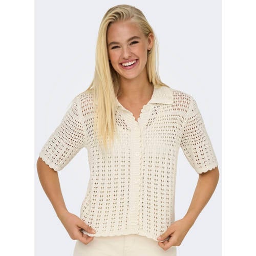 JDY vest beige gebreid afbeelding