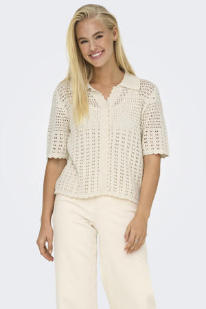vest beige gebreid