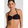Hunkemöller voorgevormde strapless bandeau bikinitop Luxe zwart