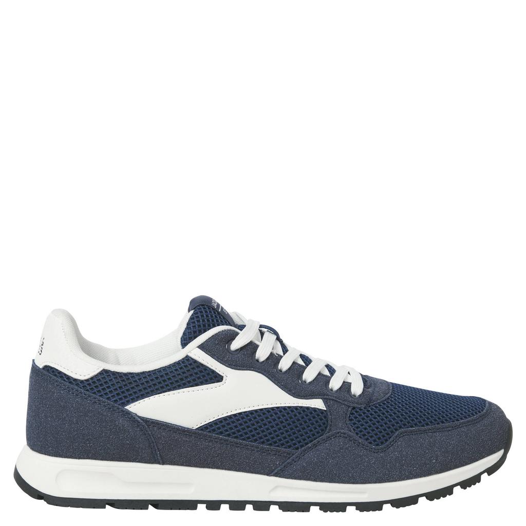 Donkerblauwe heren JACK & JONES Jfwswindon Combo Sneaker Noos sneakers meerkleurig van imitatieleer en textiel