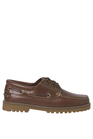 leren bootschoenen bruin