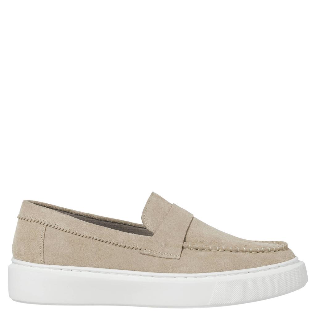 Beige heren JACK & JONES suède loafers