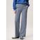 Miss Etam wide leg regular waist broek blauw