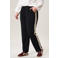 Miss Etam Plus regular waist gestreepte casual broek zwart