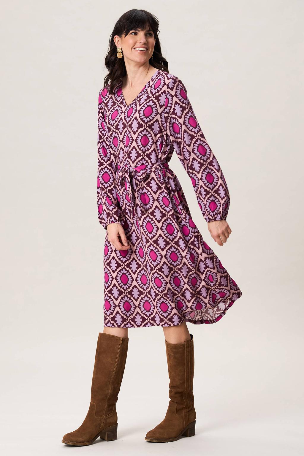 Miss Etam midi jurk roze