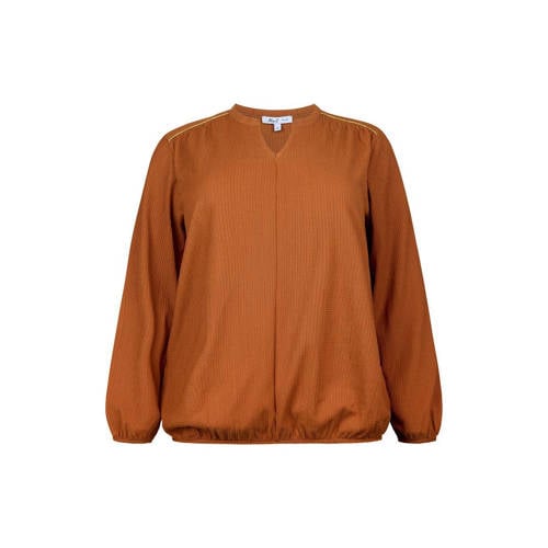 Miss Etam Plus blousetop camel afbeelding