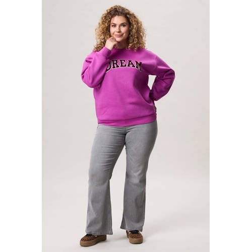Miss Etam Plus sweater paars afbeelding