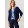 Miss Etam gebreid vest donkerblauw