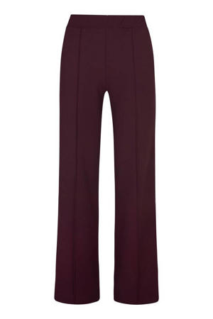 straight high waist casual broek