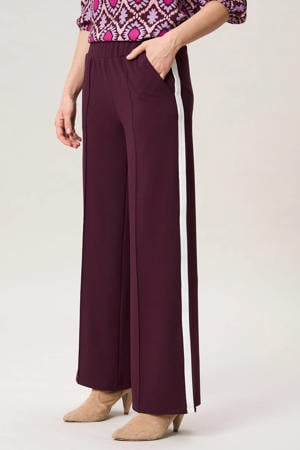 straight high waist casual broek
