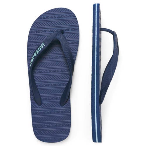 JACK & JONES teenslippers donkerblauw