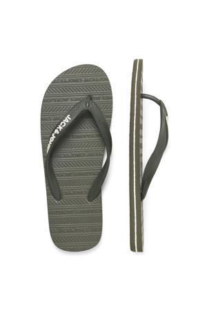 teenslippers olijfgroen
