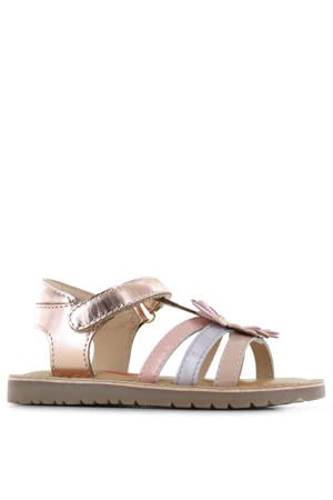 leren sandalen rosé
