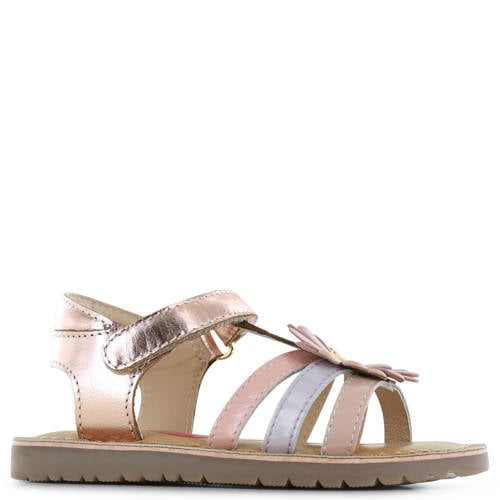 Shoesme leren sandalen rosé – Rosé/lila