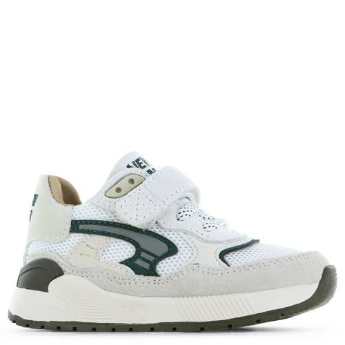 Shoesme sneakers beige/wit/groen – Beige/groen/wit