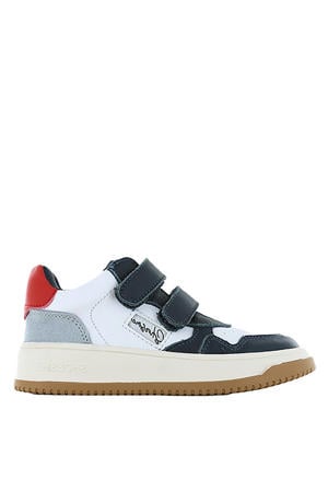 sneakers wit/donkerblauw/rood