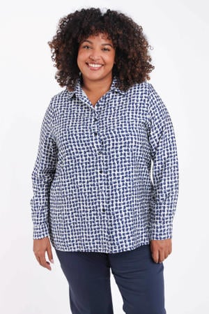 blouse blauw