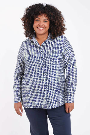blouse blauw