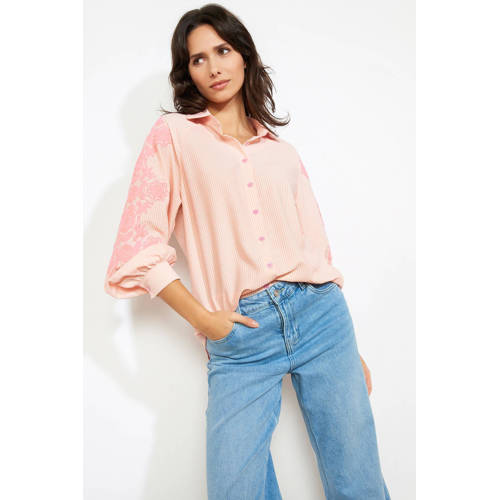 LOLALIZA gestreepte blouse oranje afbeelding