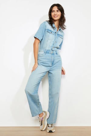 jumpsuit light blue denim