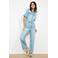 LOLALIZA jumpsuit light blue denim