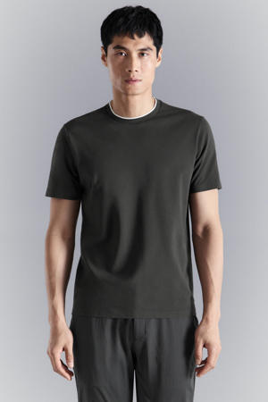 slim T-shirt grijs