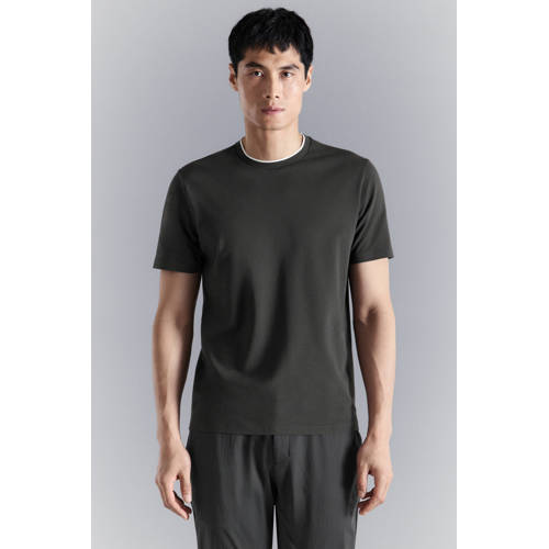 Mango Man slim T-shirt grijs afbeelding