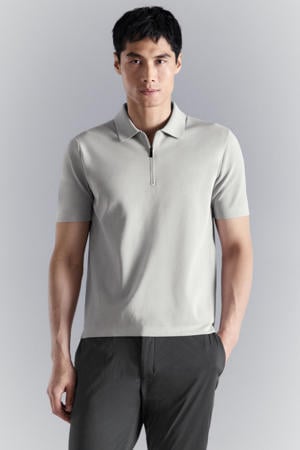 regular polo lichtgrijs