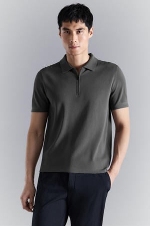 regular polo grijs