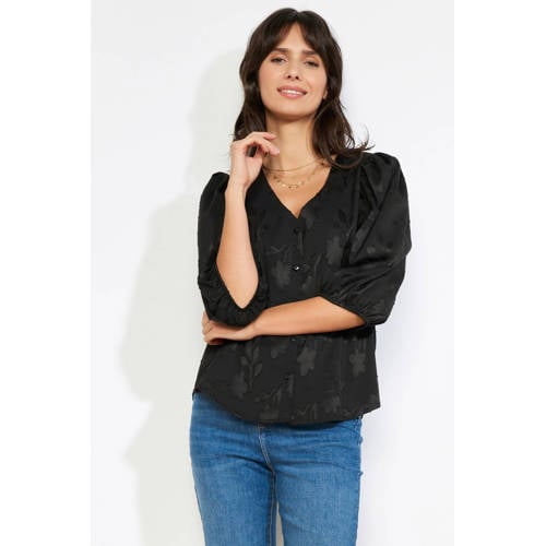LOLALIZA gebloemde blouse zwart afbeelding