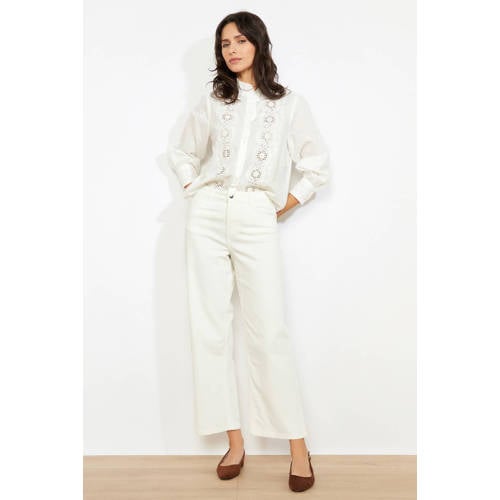 LOLALIZA cropped jeans ecru afbeelding
