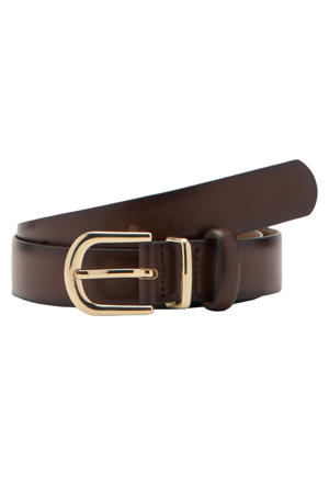 leren riem donkerbruin