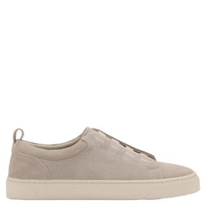 suède slip-on sneakers beige
