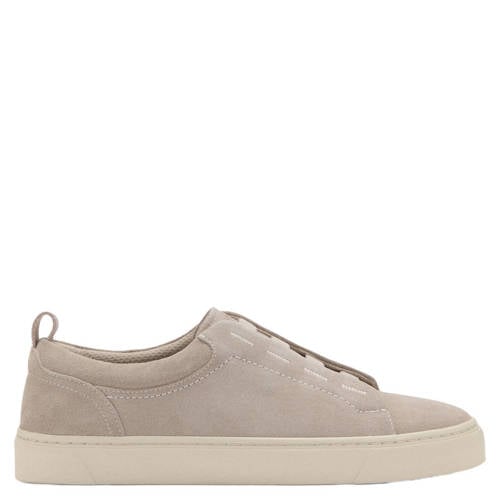 Mango Man suède slip-on sneakers beige afbeelding