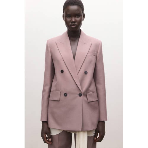 Mango regular blazer oudroze afbeelding