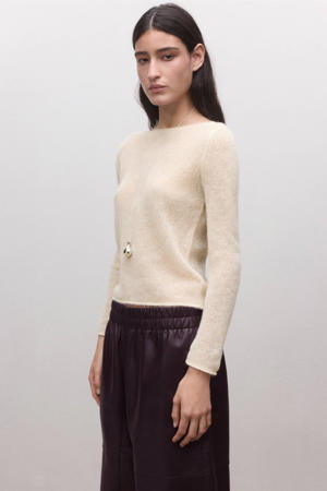 sweater met wol ecru