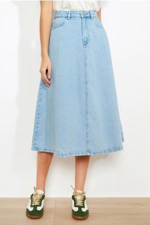 denim spijkerrok light blue denim
