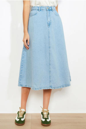denim spijkerrok light blue denim