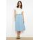 LOLALIZA denim spijkerrok light blue denim