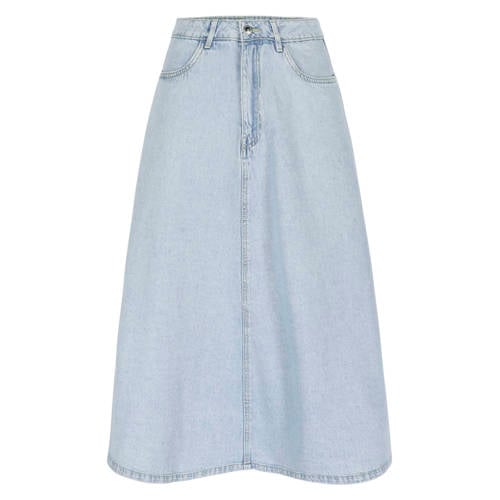 LOLALIZA denim spijkerrok light blue denim afbeelding