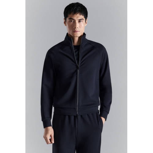 Mango Man sweatvest donkerblauw afbeelding