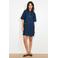 LOLALIZA denim spijkerjurk dark blue denim