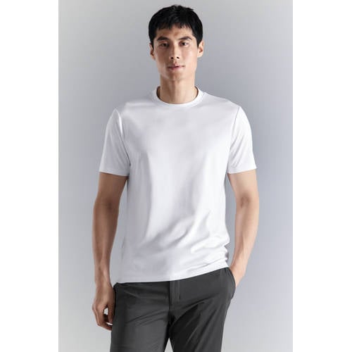 Mango Man slim T-shirt wit afbeelding