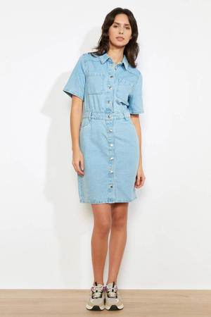 denim blousejurk light blue denim