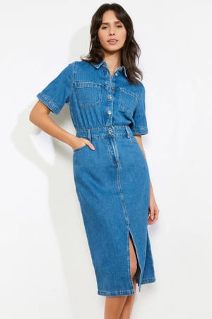 denim spijkerjurk medium blue denim