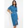 LOLALIZA denim spijkerjurk medium blue denim