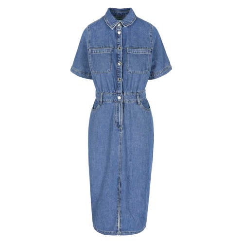 LOLALIZA denim spijkerjurk medium blue denim afbeelding