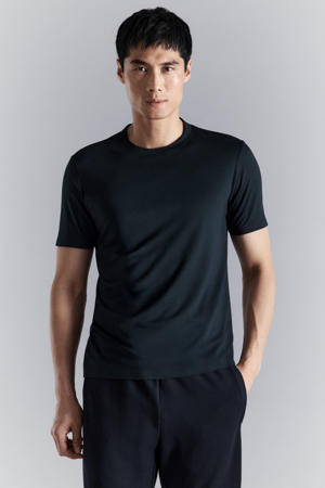 slim T-shirt donkerblauw