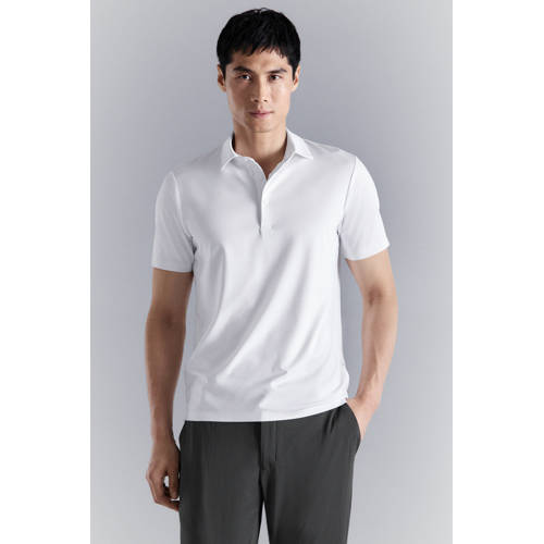 Mango Man regular polo wit afbeelding