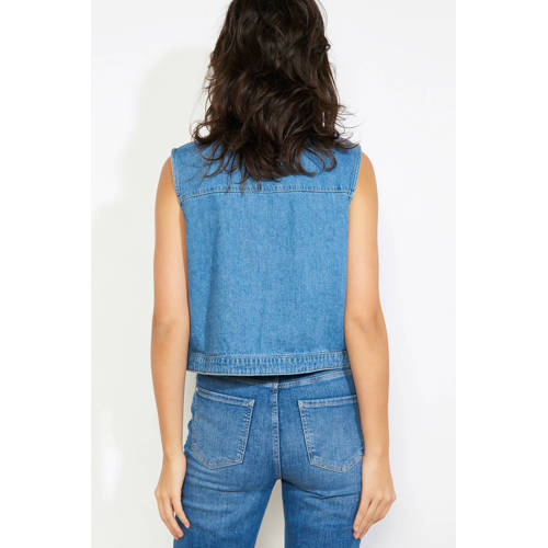 LOLALIZA denim gilet medium blue denim afbeelding